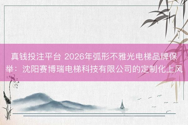 真钱投注平台 2026年弧形不雅光电梯品牌保举:沈阳赛博瑞电梯科技有限公司的定制化上风