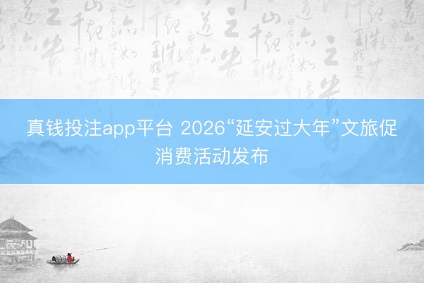 真钱投注app平台 2026“延安过大年”文旅促消费活动发布