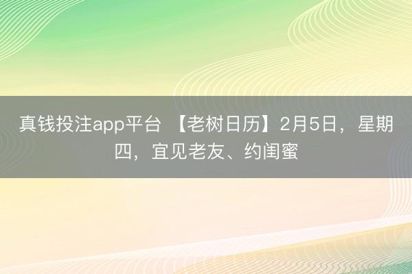 真钱投注app平台 【老树日历】2月5日，星期四，<a href=