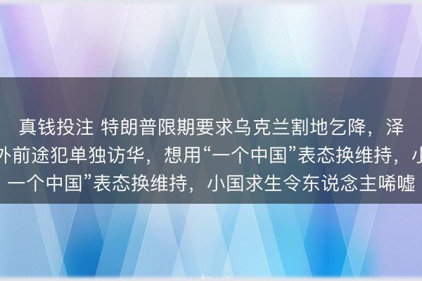 真钱投注 特朗普限期要求乌克兰割地乞降，泽连斯基堕入绝境。副外前途犯单独访华，想用“一个中国”表态换维持，小国求生令东说念主唏嘘