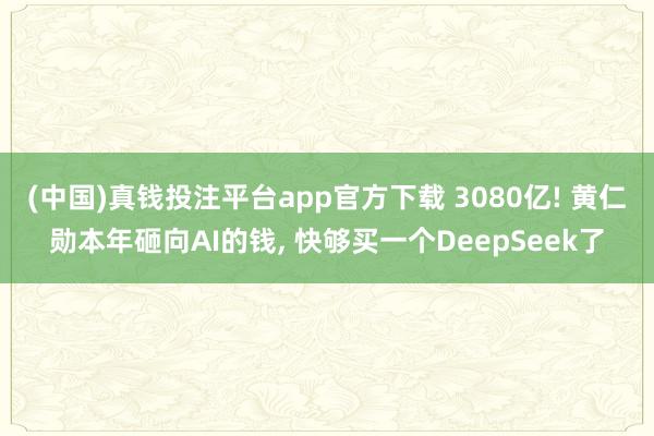 (中国)真钱投注平台app官方下载 3080亿! 黄仁勋本年砸向AI的钱， 快够买一个DeepSeek了