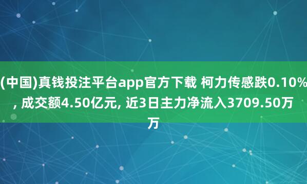 (中国)真钱投注平台app官方下载 柯力传感跌0.10%， 成交额4.50亿元， 近3日主力净流入3709.50万