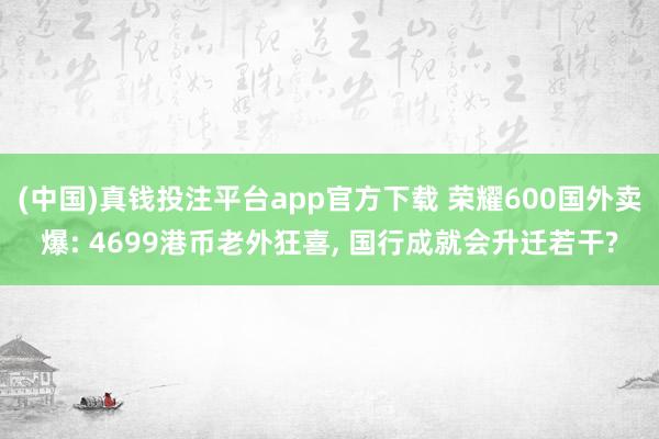 (中国)真钱投注平台app官方下载 荣耀600国外卖爆: 4699港币老外狂喜， 国行成就会升迁若干?