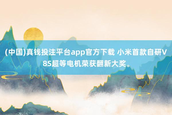 (中国)真钱投注平台app官方下载 小米首款自研V8S超等电机荣获翻新大奖。
